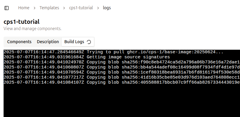 Template build