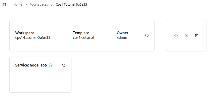 Workspace provisioning