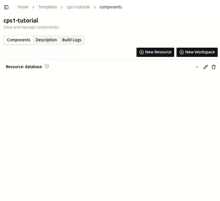 How to create a new Workspace